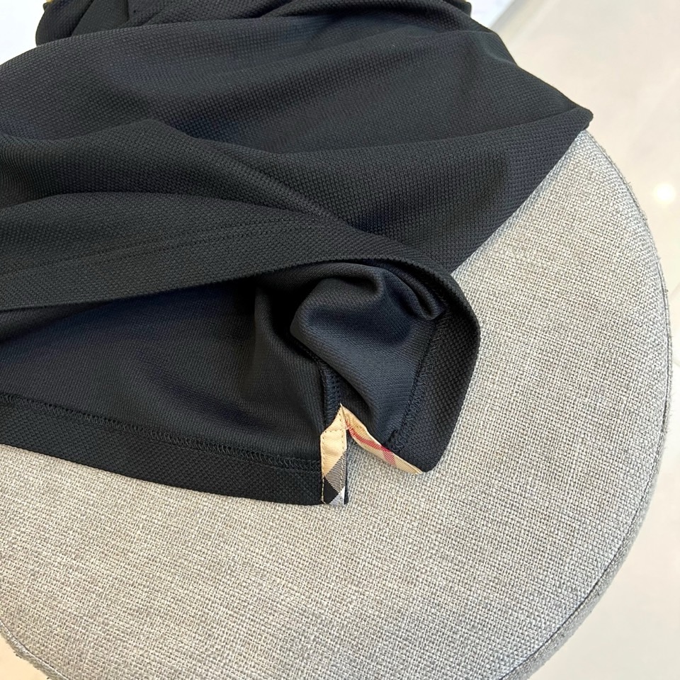 Bur巴宝莉、25秋冬精品！男士珠地棉长袖口袋翻领POLO衫，早秋男士基础百搭长袖衫，妥妥的商务精英标配