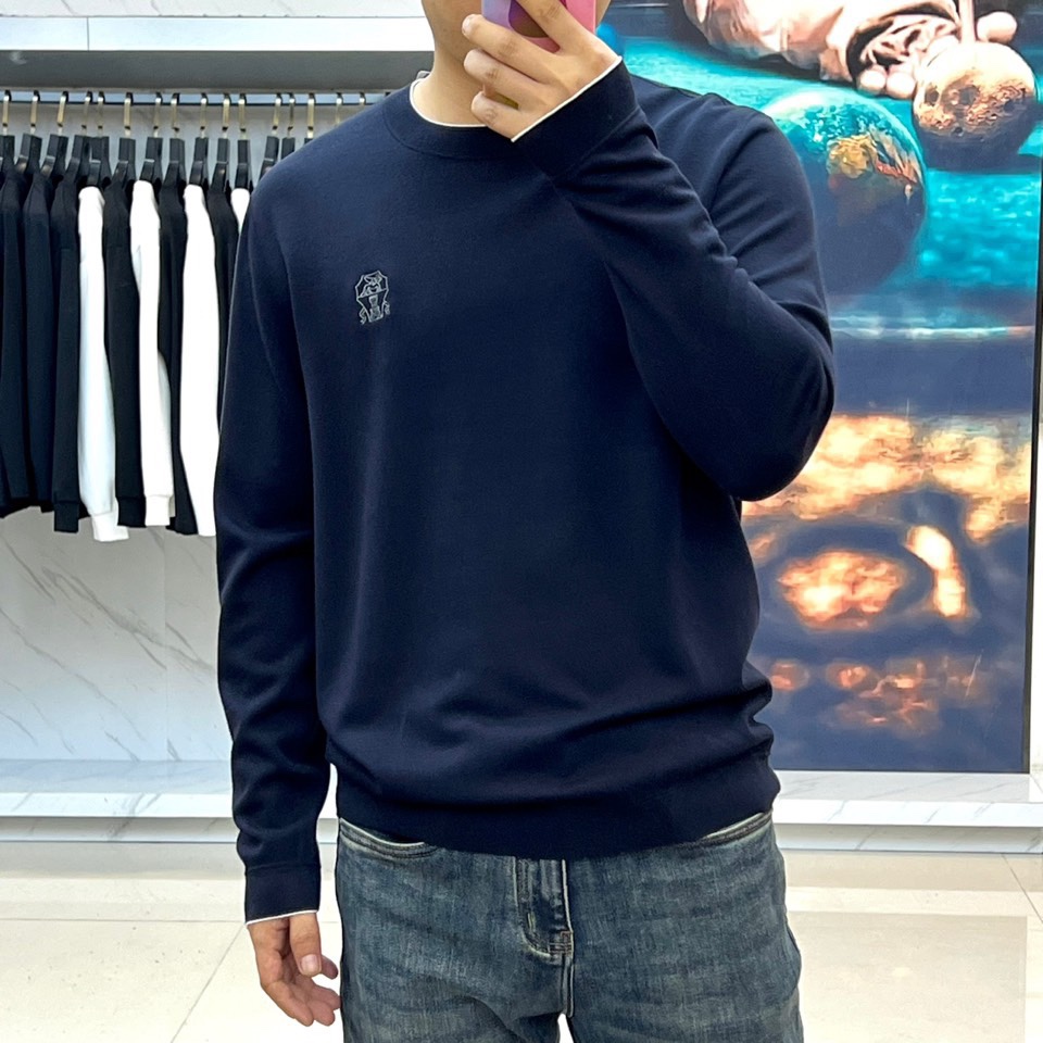 Brunello Cucinelli 、2025秋冬新品男士长袖上衣，以意大利顶级工艺诠释低调奢华的日常