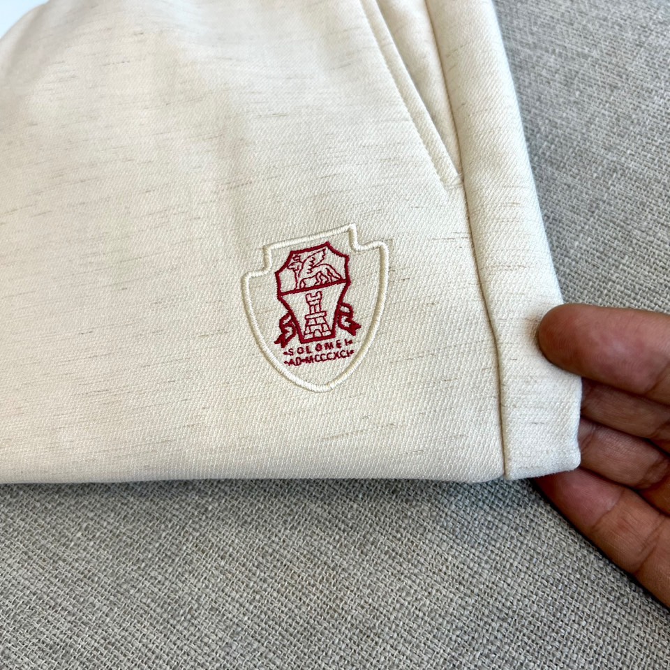 BC-2025秋冬新品 BRUNELLO CUCINELLI休闲裤，松紧腰头搭配同色系抽绳设计，两侧斜插