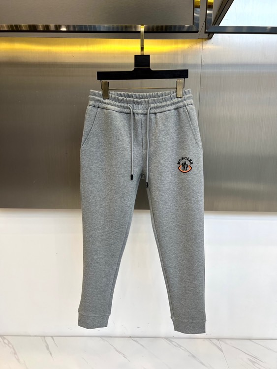 Mon蒙口、 2025s秋冬新款空气层棉质抽绳卫裤，男士经典印花徽标时尚运动休闲抽绳卫裤！采用客供进口2