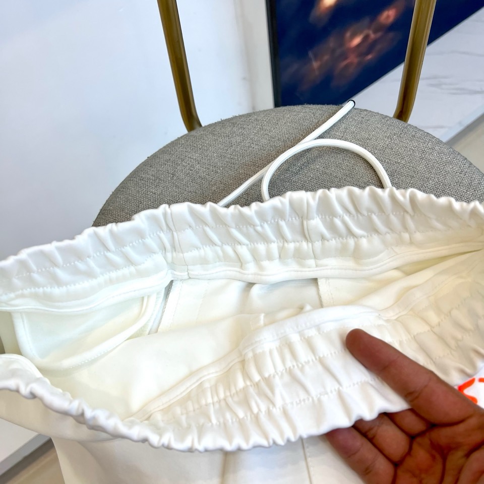 Mon蒙口、 2025s秋冬新款空气层棉质抽绳卫裤，男士经典印花徽标时尚运动休闲抽绳卫裤！采用客供进口2