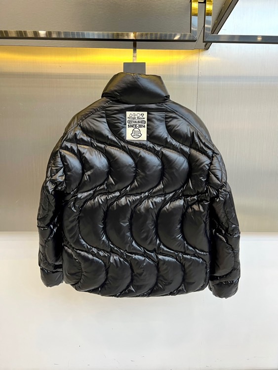 Mon蒙口（白鹅绒）、2025秋冬新品羽绒服，彰显大胆的时尚态度。款式采用立体挺括的立领设计，搭配顺滑的