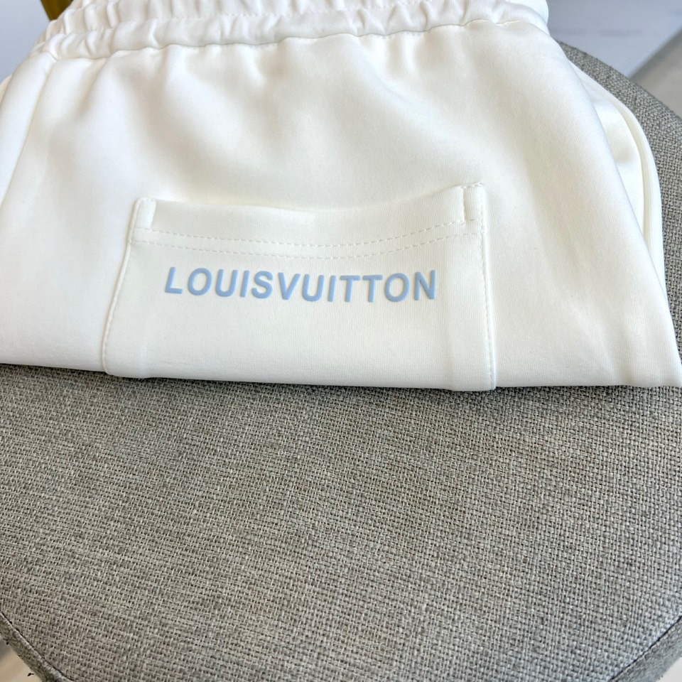 1v威登、 2025s秋冬新款空气层棉质抽绳卫裤，男士经典印花徽标时尚运动休闲抽绳卫裤！采用客供进口26