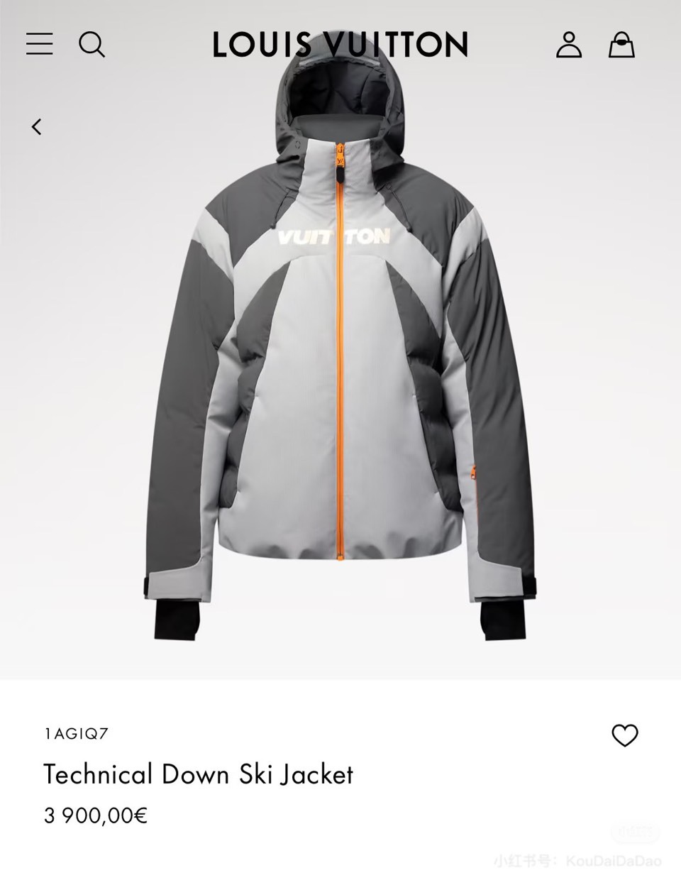 Louis Vuitton Ski Down Jacket路易威登拼色（鹅绒）滑雪羽绒外套 90鹅绒Pr