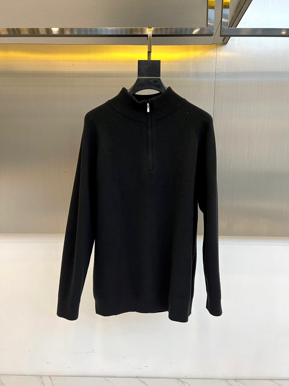 🌾Brunello Cucinelli BC-2025秋冬新品男士半高领拉链设计毛衫。6%绵羊毛+20%