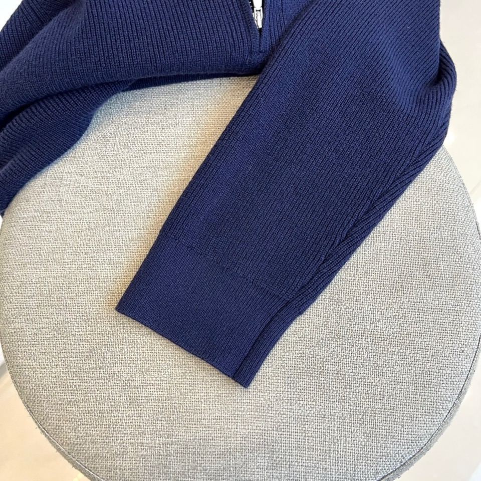 🌾Brunello Cucinelli BC-2025秋冬新品男士半高领拉链设计毛衫。6%绵羊毛+20%