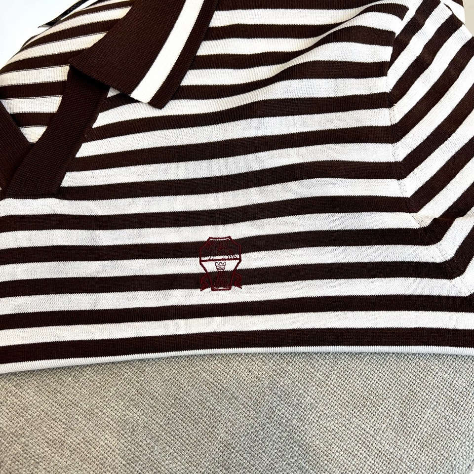 Brunello Cucinelli 2026春夏新品针织短袖POLO衫，以顶级面料与精裁工艺诠释意式休