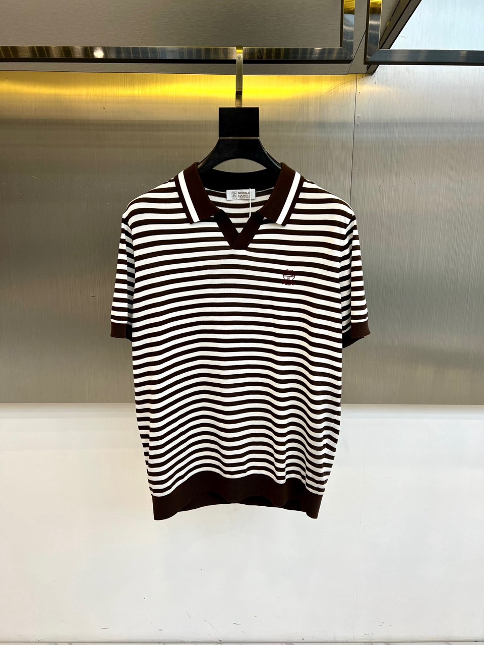 Brunello Cucinelli 2026春夏新品针织短袖POLO衫，以顶级面料与精裁工艺诠释意式休