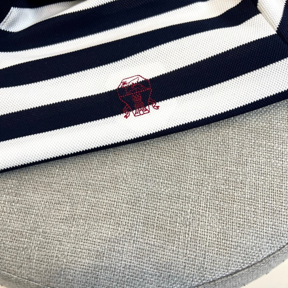 Brunello Cucinelli-BC、2026春夏新品条纹Polo衫，以经典翻领设计重塑休闲风尚，