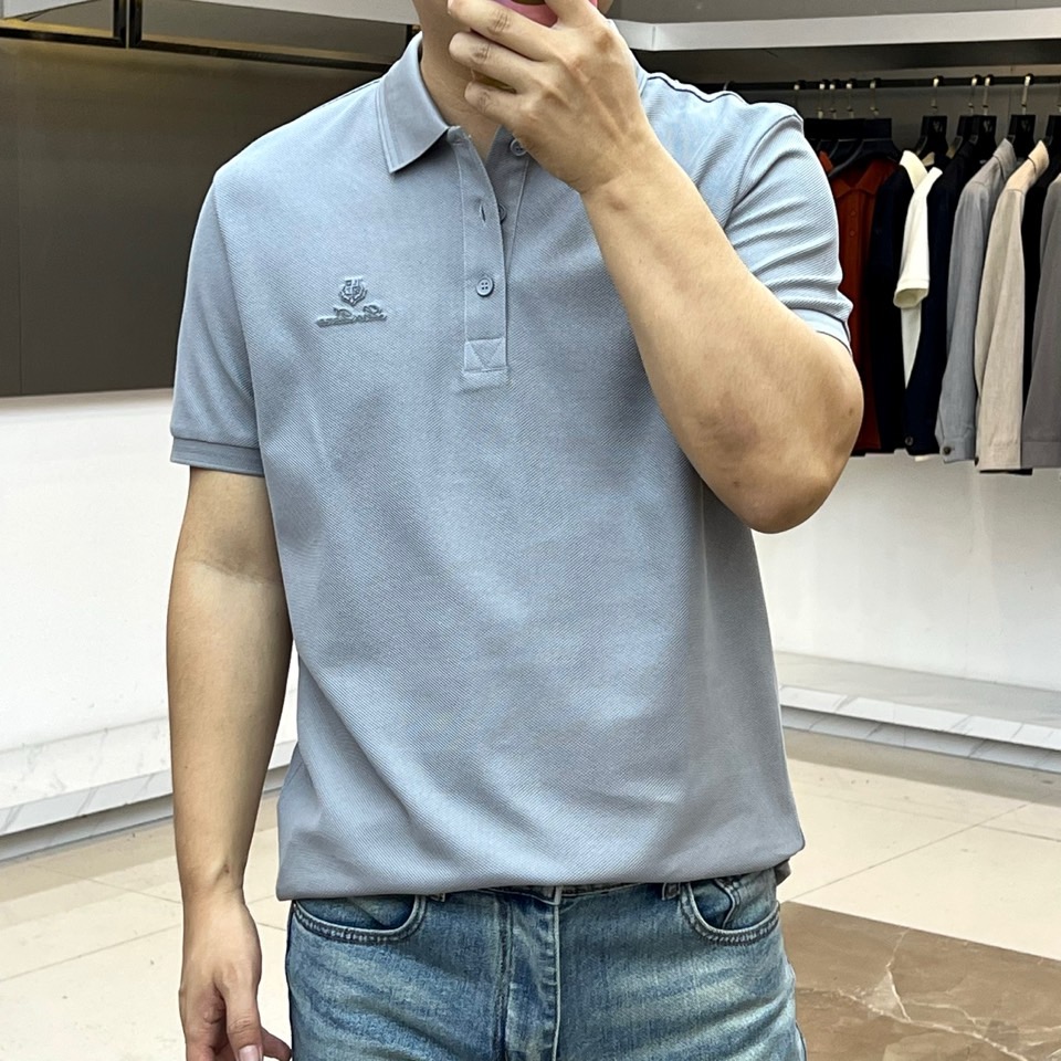 Loro Piana诺悠翩雅、2026春夏新品短袖POLO衫，甄选100%优质棉料，柔软亲肤、透气吸汗，