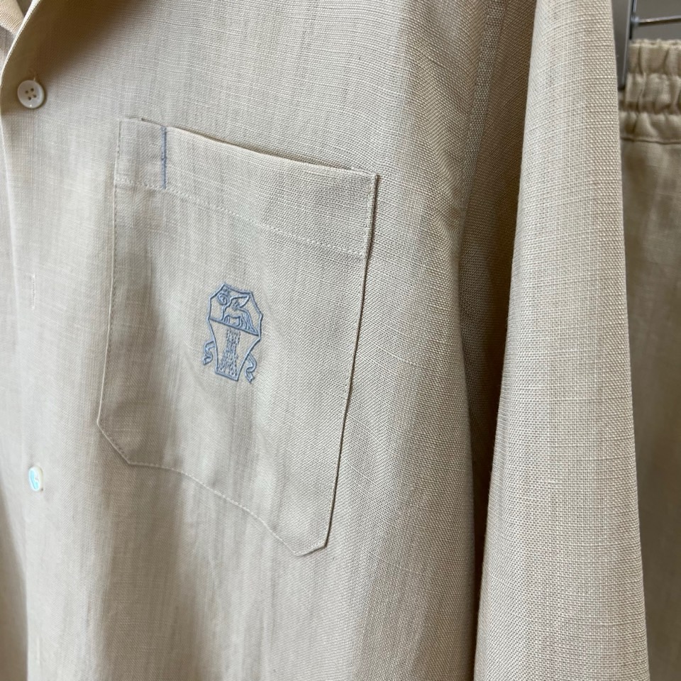 一套Brunello Cucinelli-BC、2026春夏新品休闲套装，以78%亚麻混纺22%真丝的奢