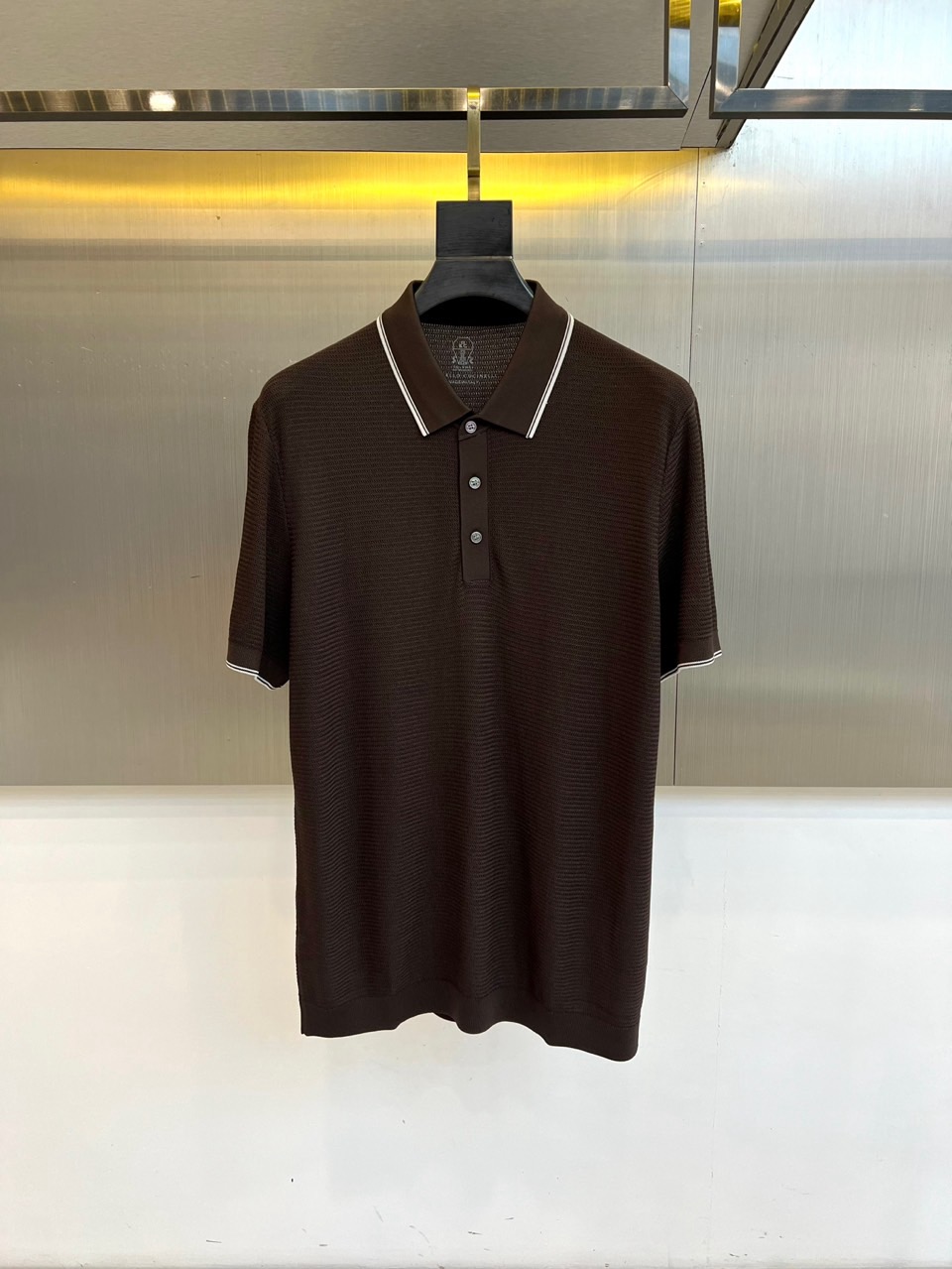 Brunello Cucinelli-BC、2026春夏新品男士POLO衫，主调搭配细腻纹理，简约翻领设