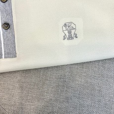 Brunello Cucinelli-BC、2026春夏新品男士短袖POLO衫,清新主调,搭配撞色领边与 Brunello Cucinelli-BC、2026春夏新品男士短袖POLO衫,清新主调,搭配撞色领边与