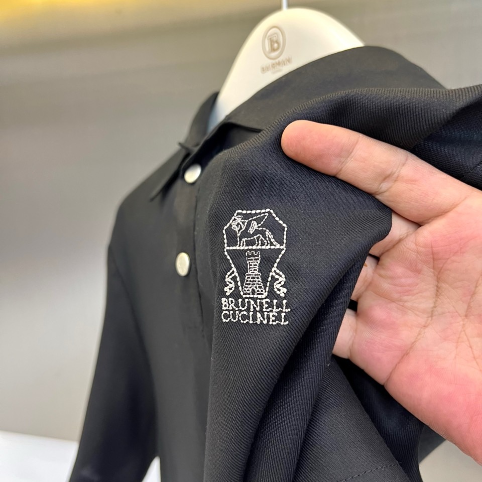 一套.Brunello Cucinelli-BC、2026春夏新品套装，Polo衫与短裤的同色系套装，完