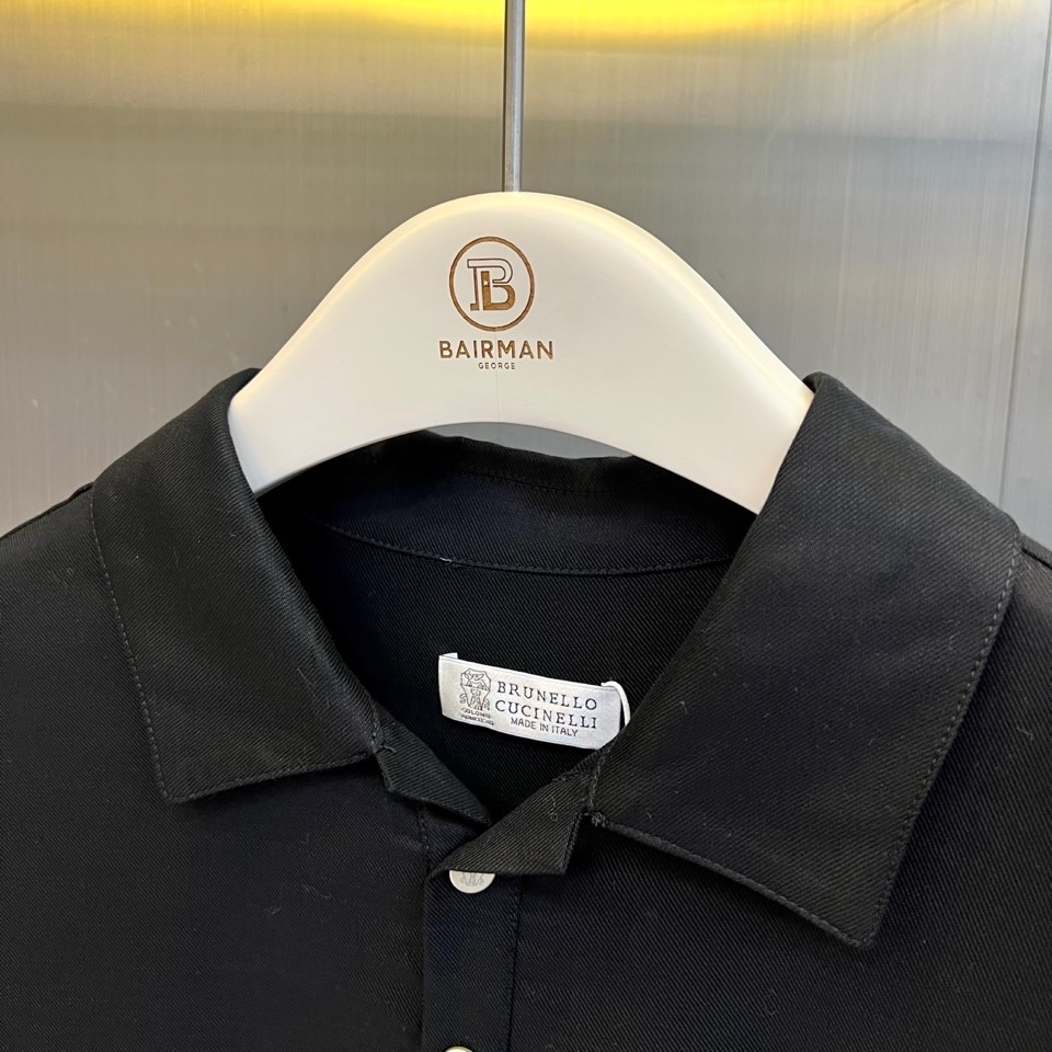 一套.Brunello Cucinelli-BC、2026春夏新品套装，Polo衫与短裤的同色系套装，完
