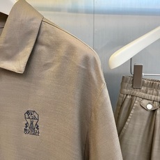 一套.Brunello Cucinelli-BC、2026春夏新品套装,Polo衫与短裤的同色系套装,完 一套.Brunello Cucinelli-BC、2026春夏新品套装,Polo衫与短裤的同色系套装,完
