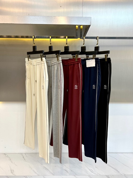 Brunello Cucinelli-BC、2026春夏新品休闲裤，色调简约大气适配多元穿搭场景。松紧腰头搭配抽绳设计，