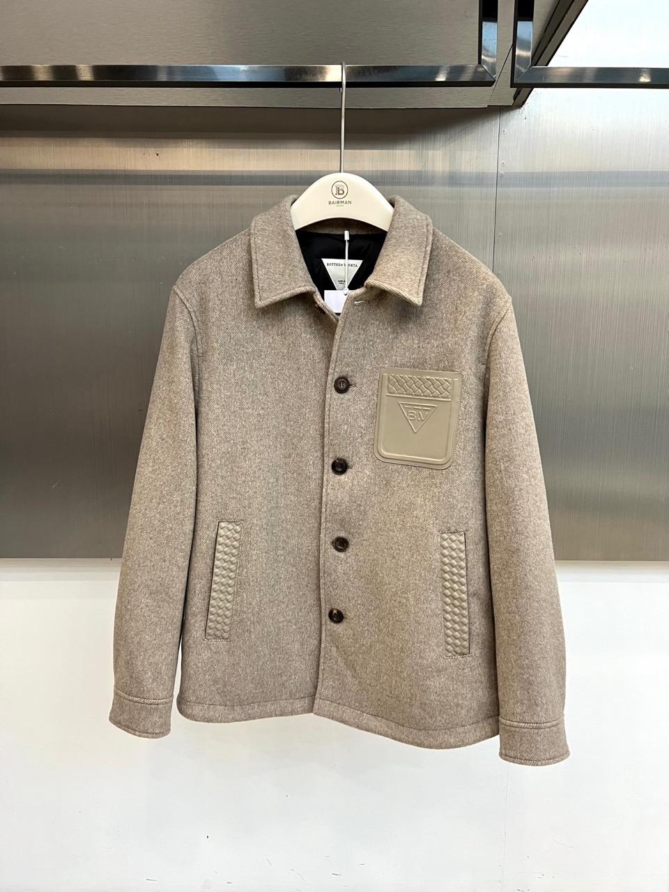 Bottega Veneta Beige Button Front Jacket