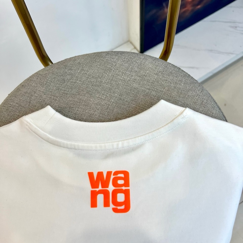 Alexander Wang亚历山大、2026秋冬新品AW反字橙标长袖T恤。 这件衣服简直是早秋街头行走的荷尔蒙！ 纽约