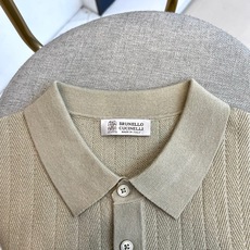 Brunello Cucinelli-BC、2026新品人字纹针织短袖Polo衫 意式显贵的百搭神衫!一眼相中的高级感! Brunello Cucinelli-BC、2026新品人字纹针织短袖Polo衫 意式显贵的百搭神衫!一眼相中的高级感!