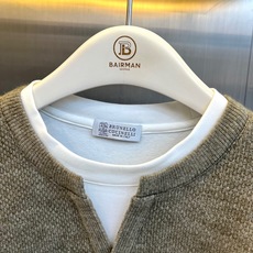 Brunello Cucinelli-BC、2026秋冬新品假两件针织衫。 秋日氛围感,一件直接拉满! 意式休闲风,色调 Brunello Cucinelli-BC、2026秋冬新品假两件针织衫。 秋日氛围感,一件直接拉满! 意式休闲风,色调