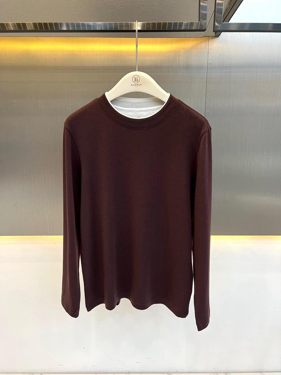 Brunello Cucinelli-BC、2026秋冬新品天丝羊毛打底衫。 这件打底衫真的绝了！秋冬衣柜里就差这一件能