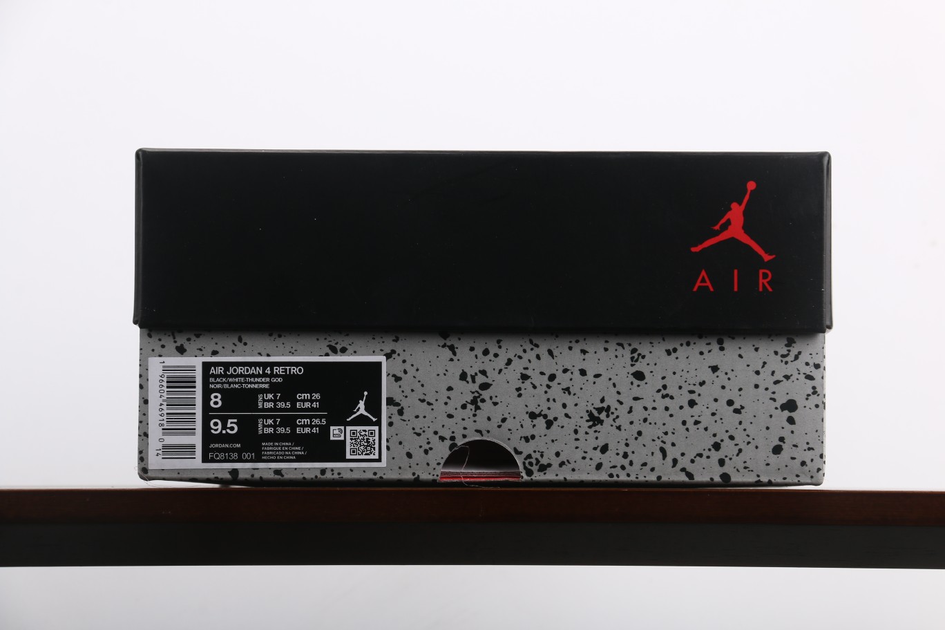 外贸版AirJordan4RetroAJ4乔4黑白雷公FQ8138001好货不怕等纯原大厂出品原厂皮料打