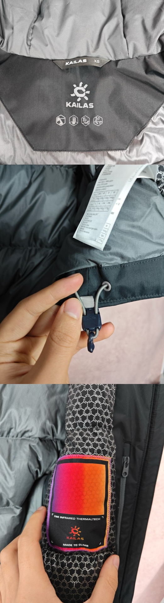 599💰（编号8）
凯乐石 三色 阿斯本硬壳羽绒服 700蓬滑雪服 超重磅

FILTER-TEC 3L防风防水面料 防水性能出众 700蓬高蓬度90鹅绒填充 搭配石墨烯自发热科技 锁温保暖 风帽可调节 贴合头部防风保暖 腋下透气拉链设计 运动时高效散热 可调节下摆、袖口 防寒保暖 
尺码：XS-XXL 女生最小宽松