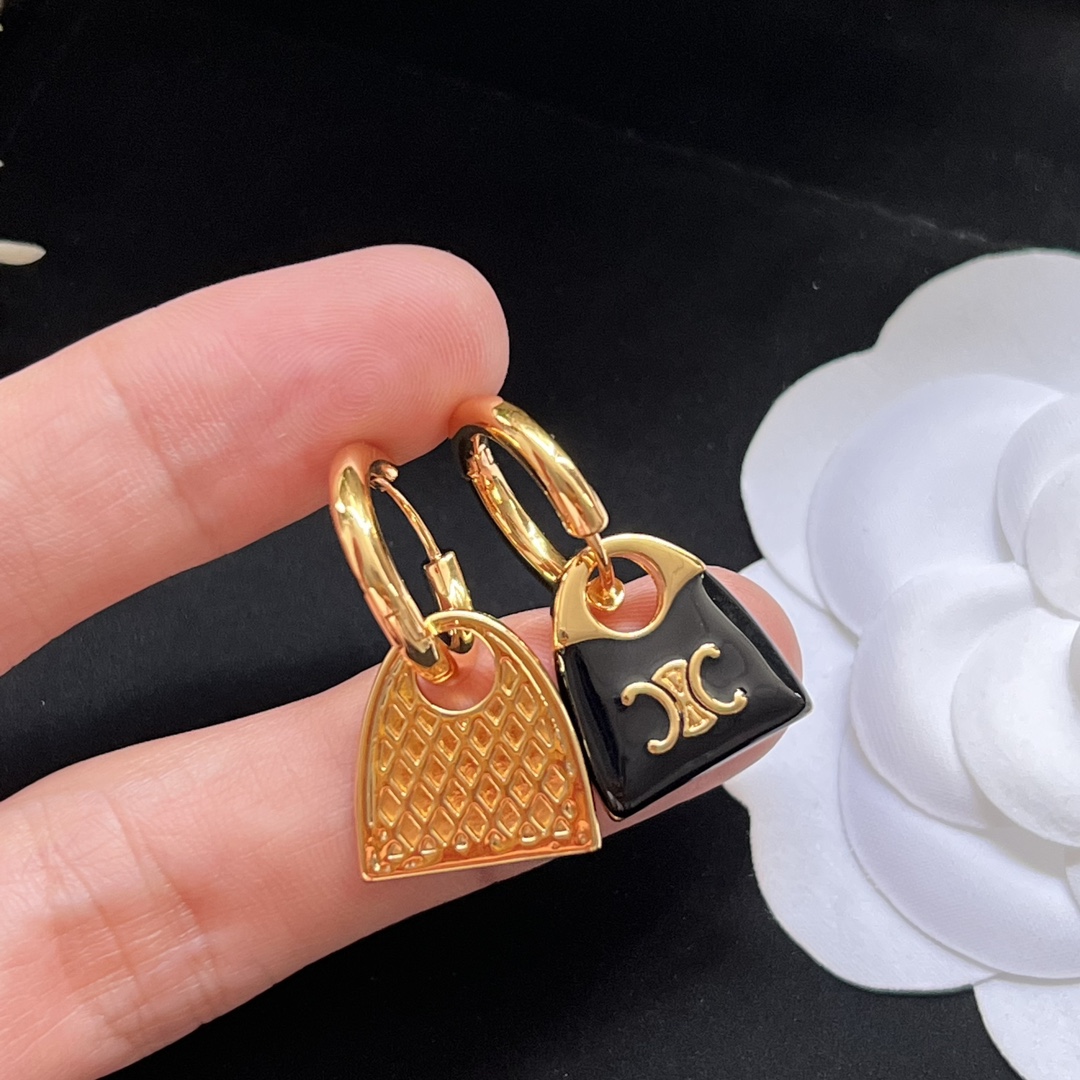 凯旋门包包耳钉 同款材质 925银针 5