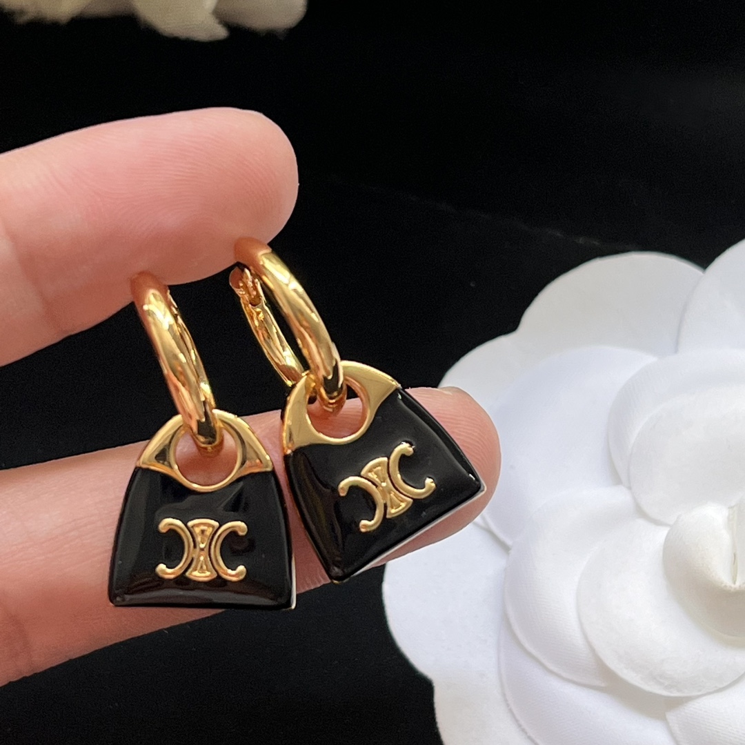 凯旋门包包耳钉 同款材质 925银针 4
