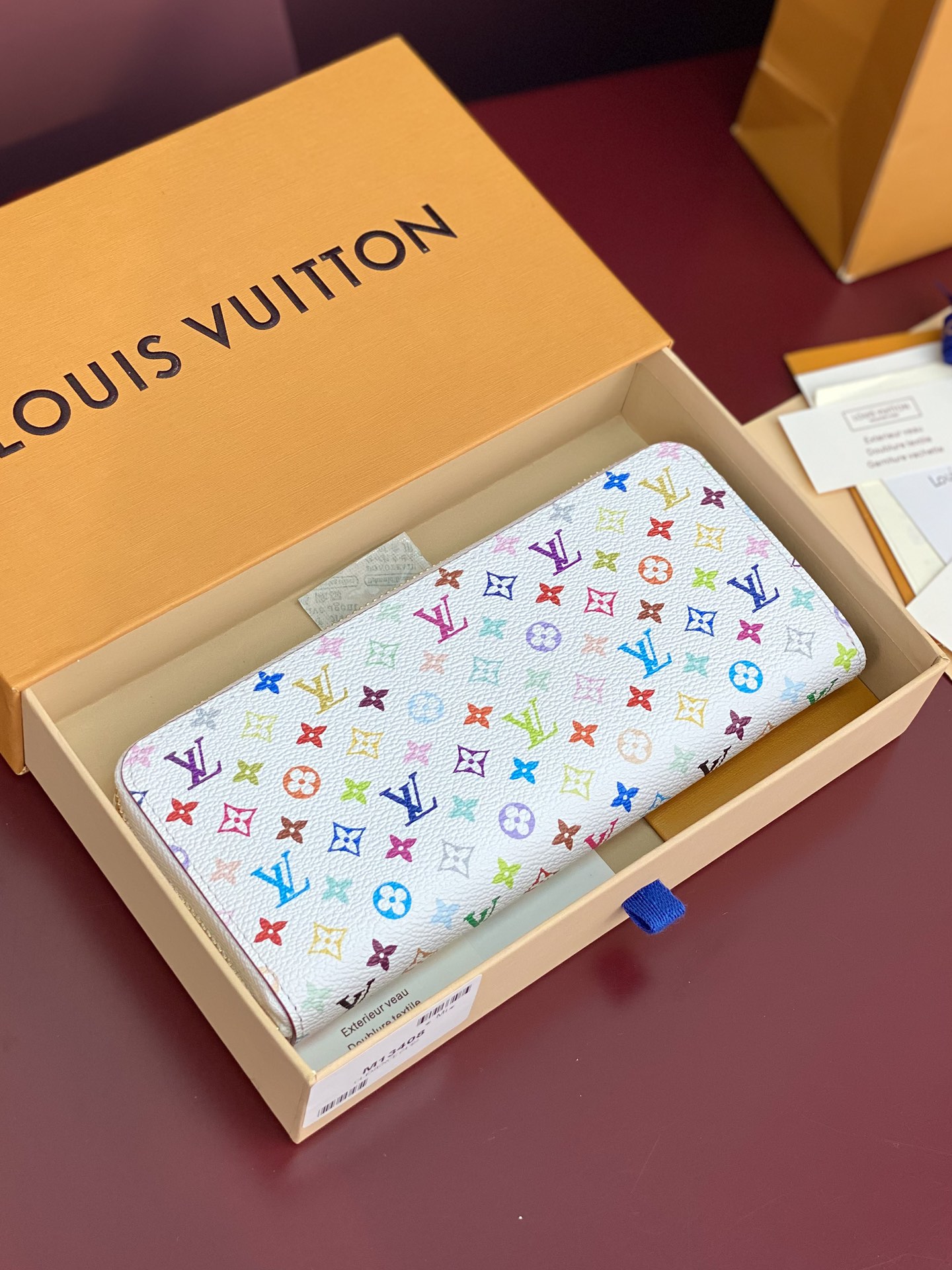  M13408 白彩！LV x TM 拉鏈包 Louis Vuitton SARAH钱夹系列经典款！Mu