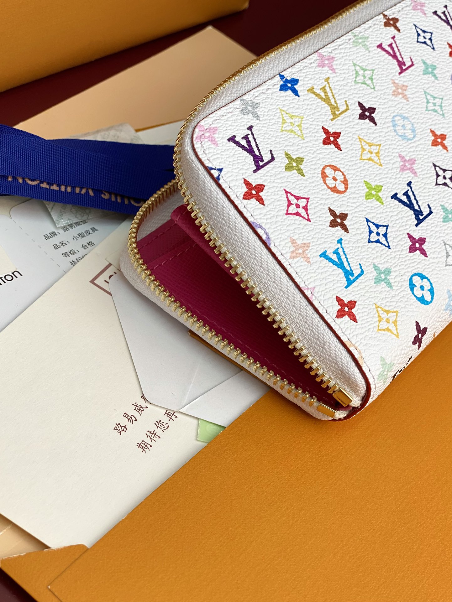  M13408 白彩！LV x TM 拉鏈包 Louis Vuitton SARAH钱夹系列经典款！Mu