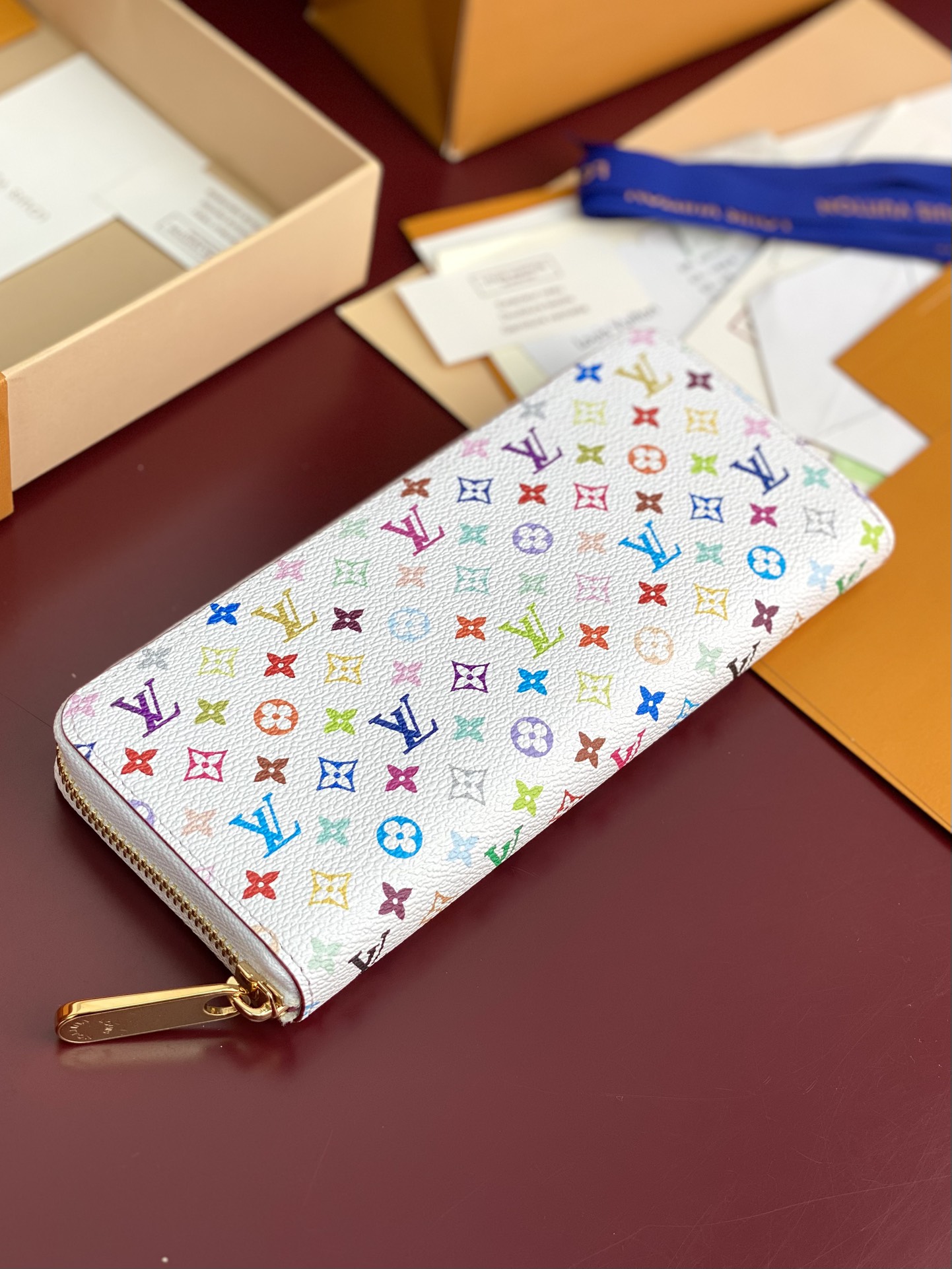  M13408 白彩！LV x TM 拉鏈包 Louis Vuitton SARAH钱夹系列经典款！Mu