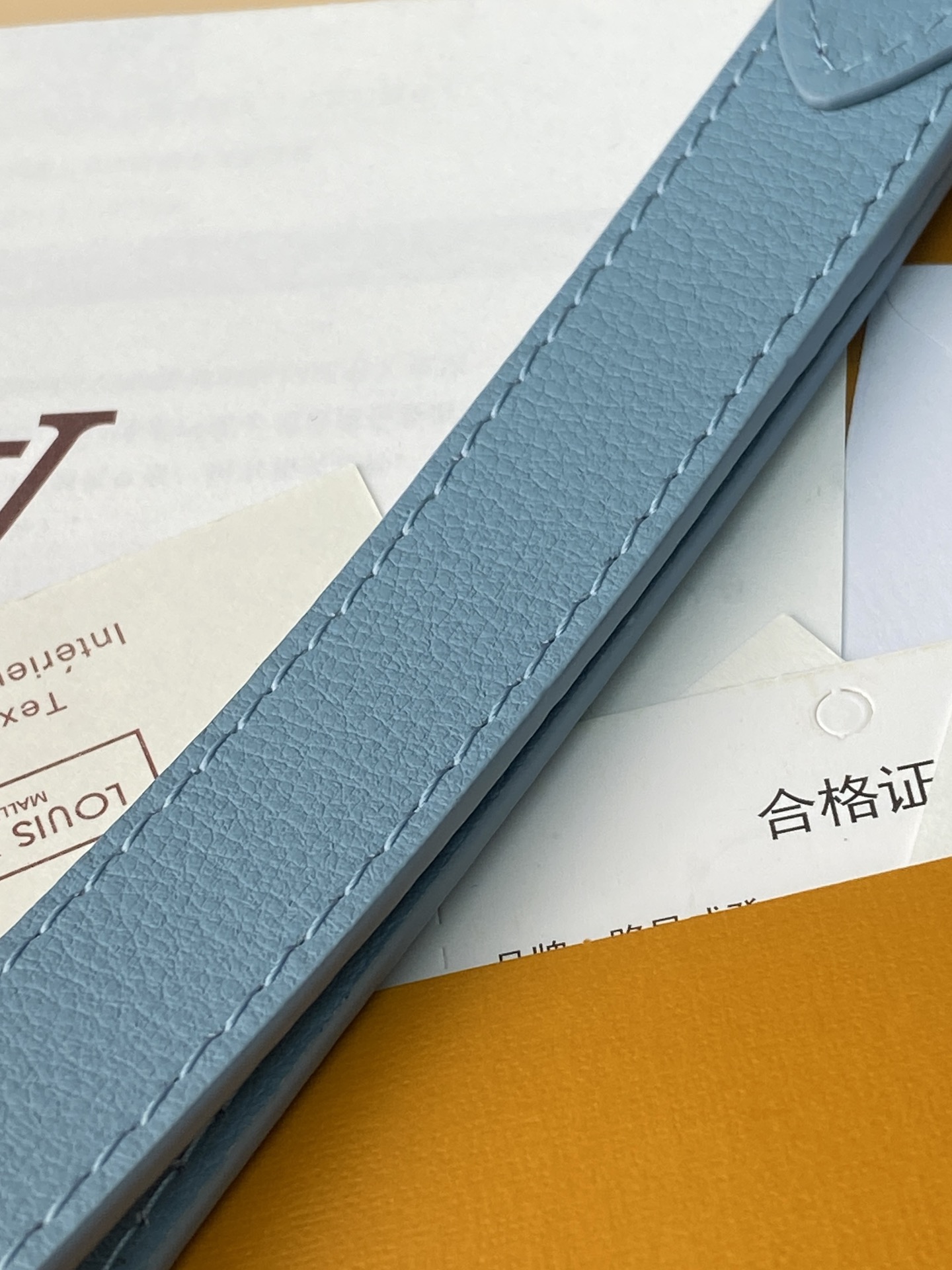  M14914 新压花冰蓝！（采用头层牛皮制作）当季新款POCHETTE TO-GO 手拿包！本款 Po