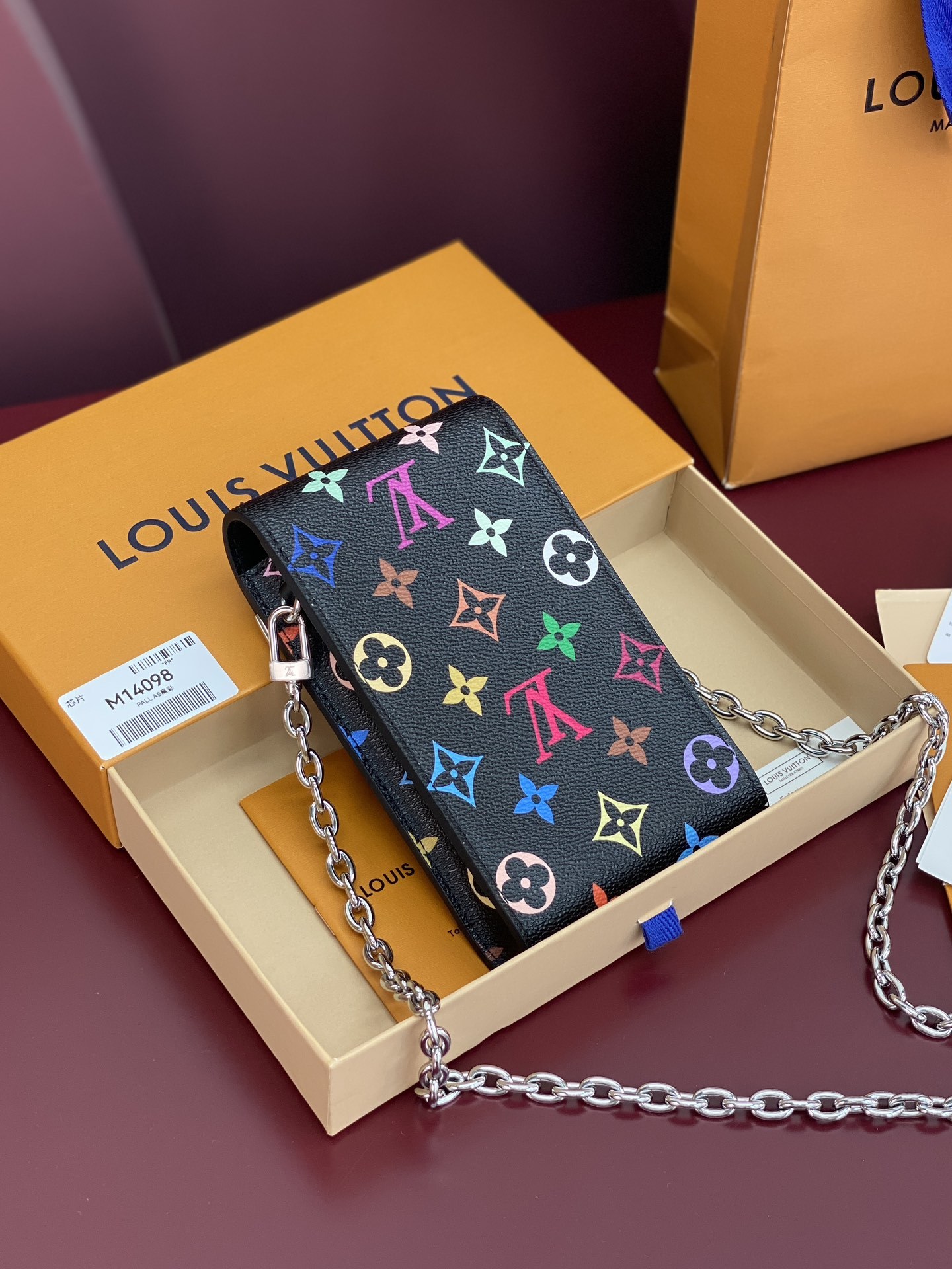 M14098 黑彩 全钢五金!芯片版、Phone Pouch Métis!獨特復刻版系列的Phone P