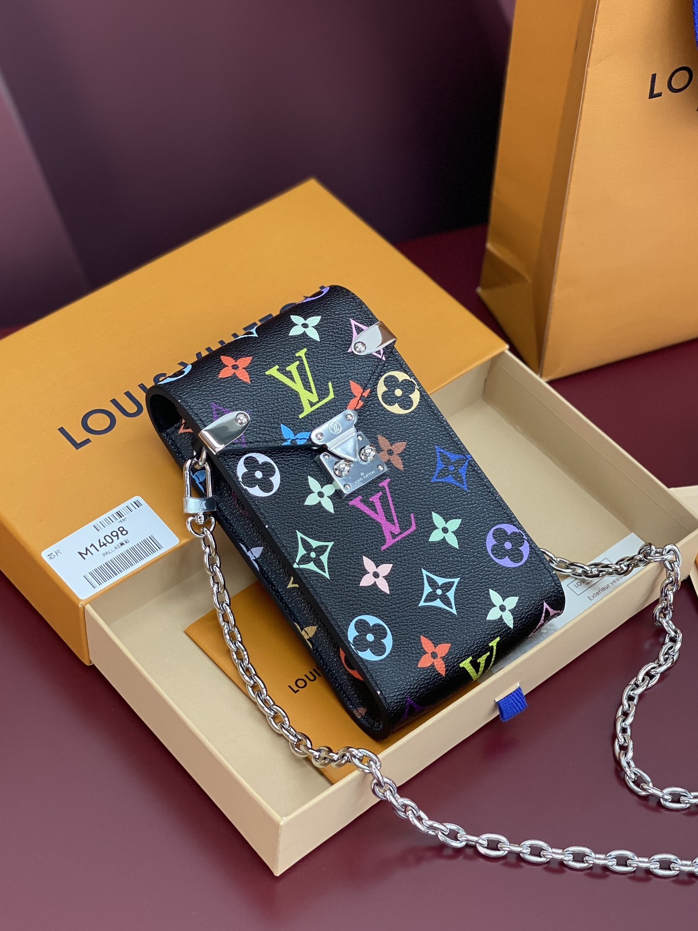 M14098 黑彩 全钢五金!芯片版、Phone Pouch Métis!獨特復刻版系列的Phone P