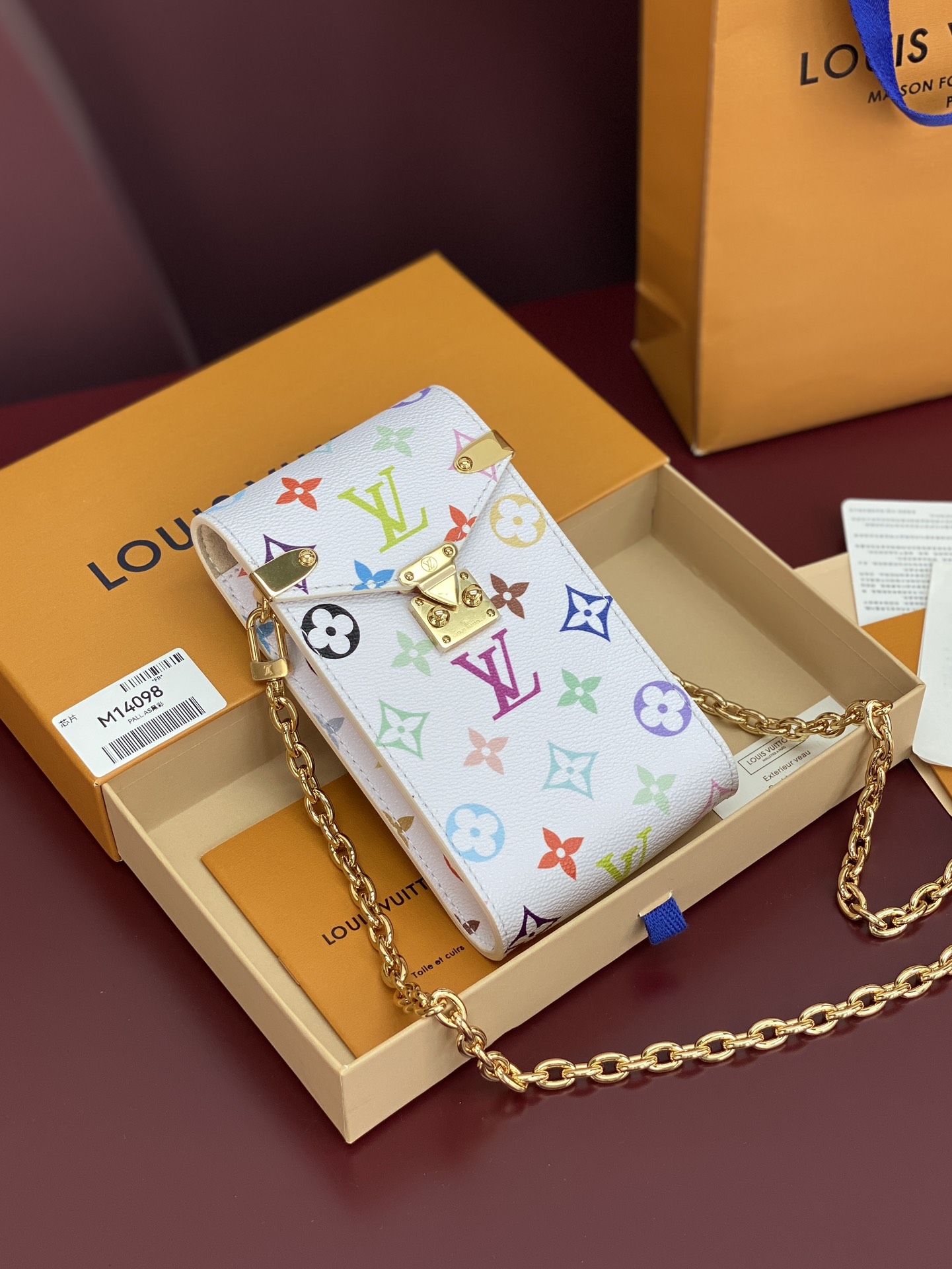 M14098 白彩 全钢五金！芯片版、Phone Pouch Métis！獨特復刻版系列的Phone P
