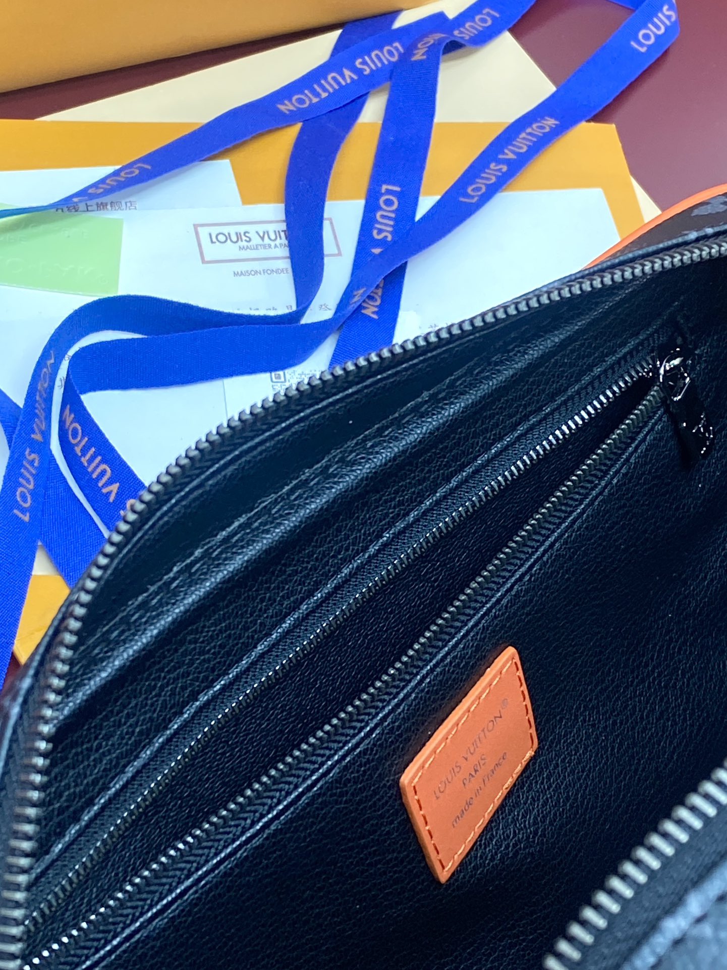 M15246 黑花橙！芯片版！当季新款DOPP KIT 盥洗袋、本款 Dopp Kit 盥洗袋取材 Mo