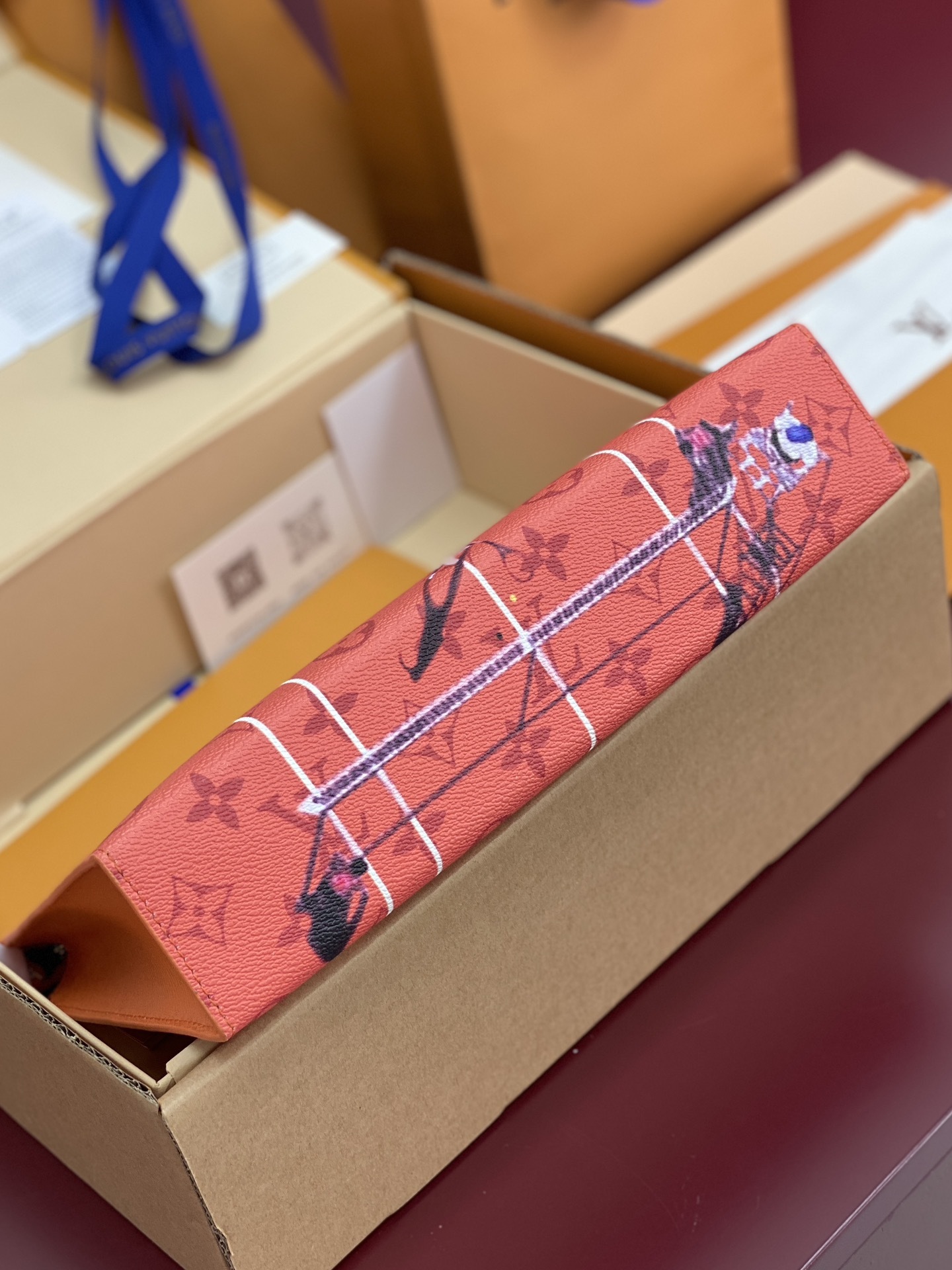 升级版本⚠️M61692 网球橙!芯片版!Monogram Heritage 涂层帆布包裹印花牛皮内胆!