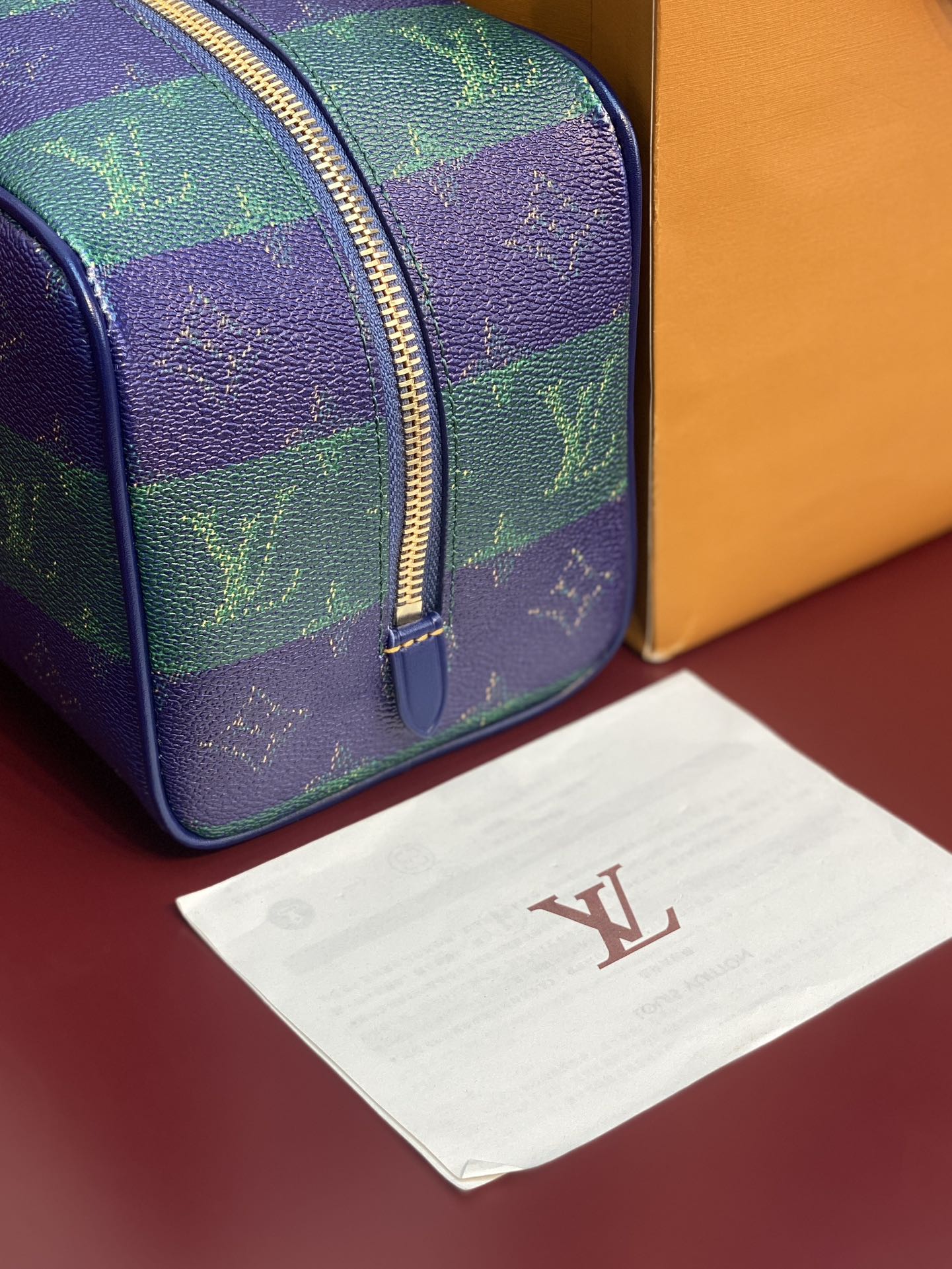 M25902 蓝条纹！芯版版！LOCKER DOPP KIT 盥洗袋取材 Pharrell Willia