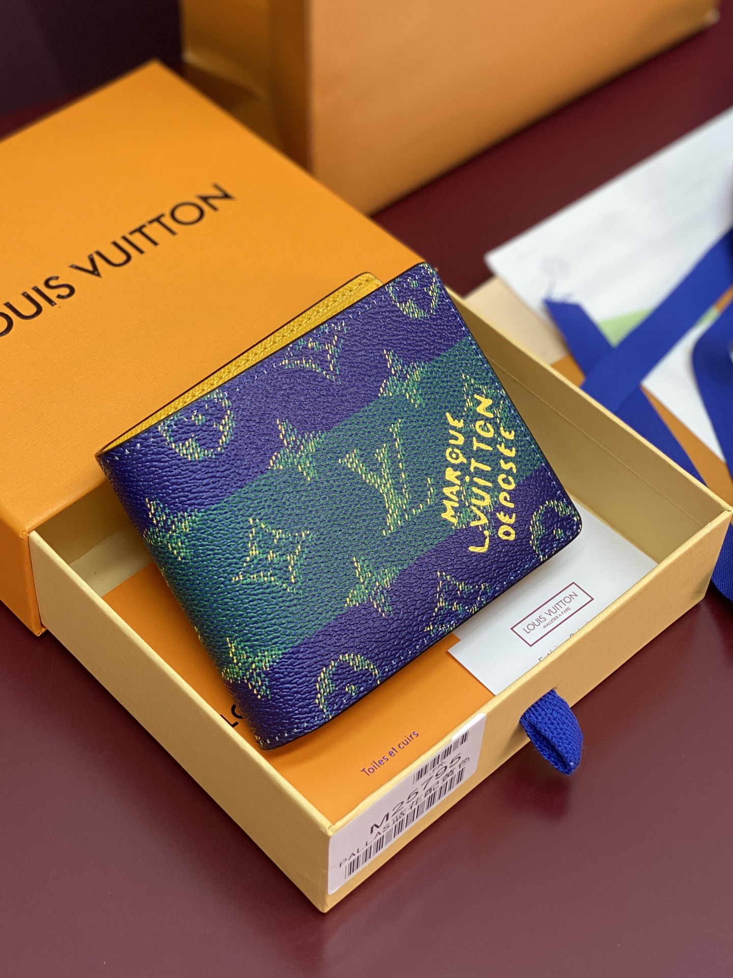 Louis Vuitton Multiple Wallet Monogram Heritage Canvas Compact & Stylish