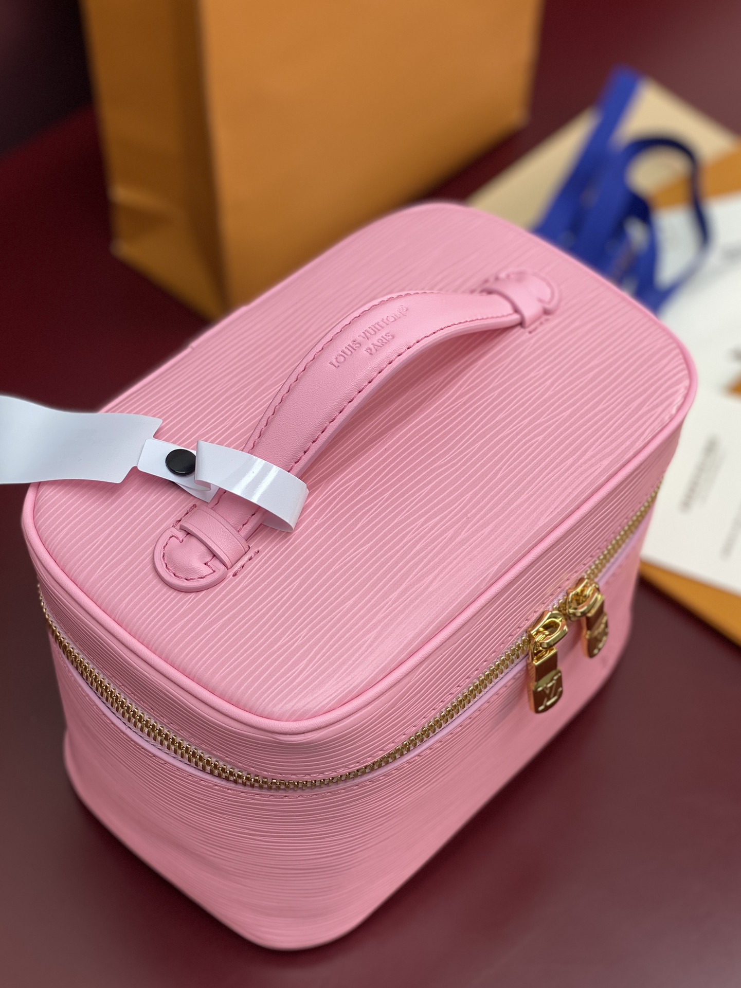 M25856粉色 中号！水波纹化妆包 当季新款 NICE NANO 化妆包 本款 Nice Nano 化