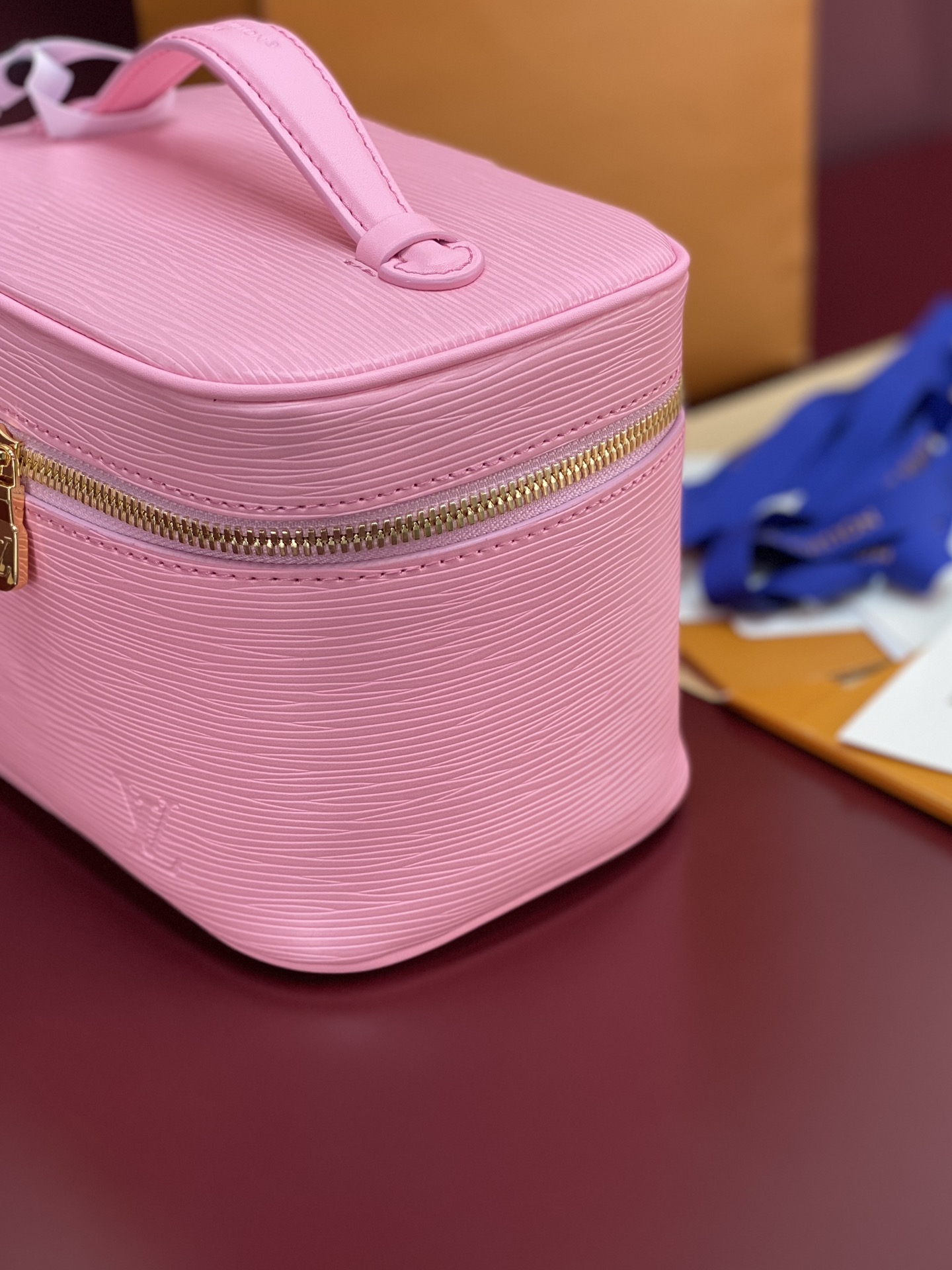 M25856粉色 中号！水波纹化妆包 当季新款 NICE NANO 化妆包 本款 Nice Nano 化