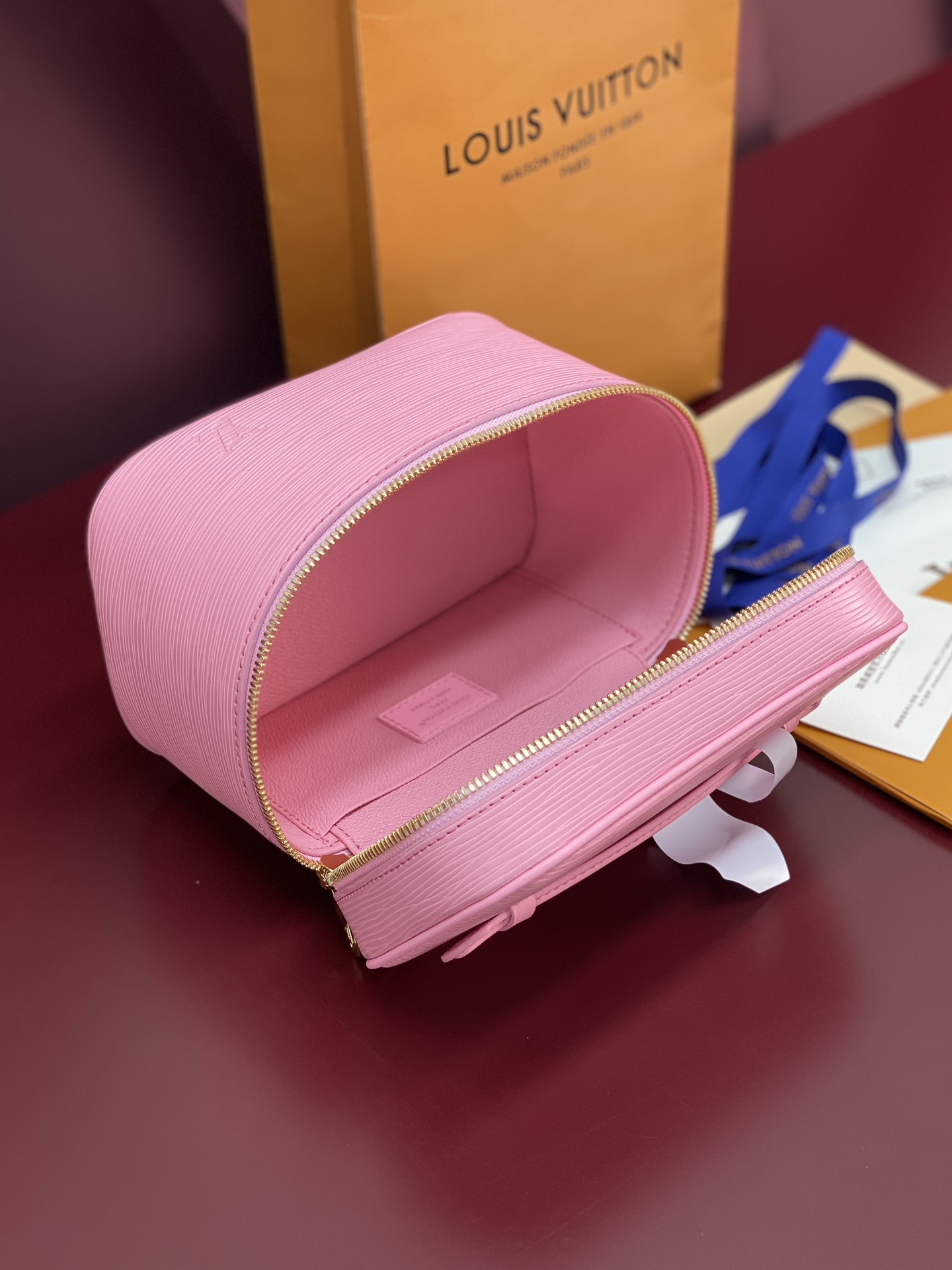 M25856粉色 中号！水波纹化妆包 当季新款 NICE NANO 化妆包 本款 Nice Nano 化