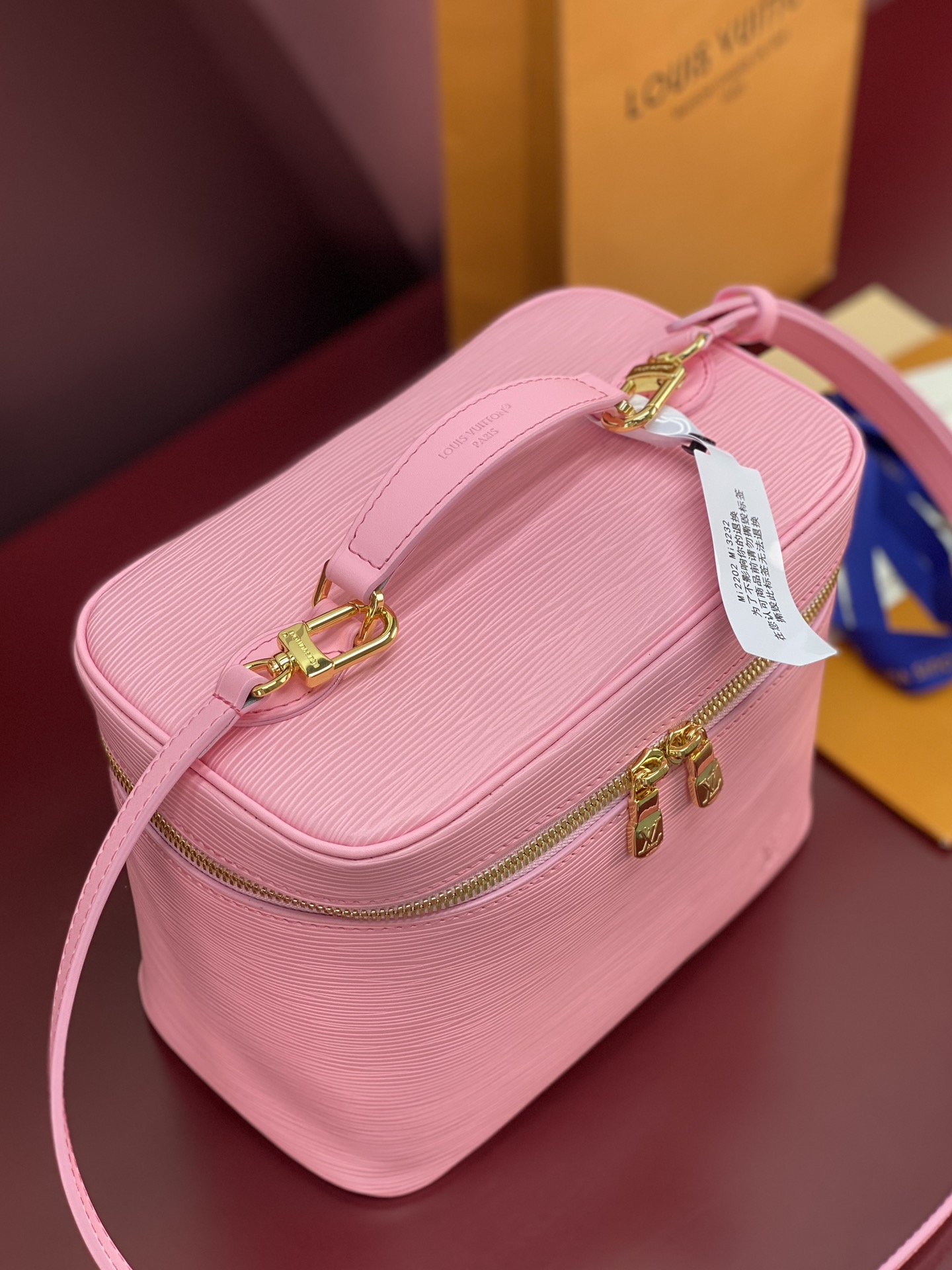 M25857粉色 大号！水波纹化妆包 当季新款 NICE NANO 化妆包 本款 Nice Nano 化