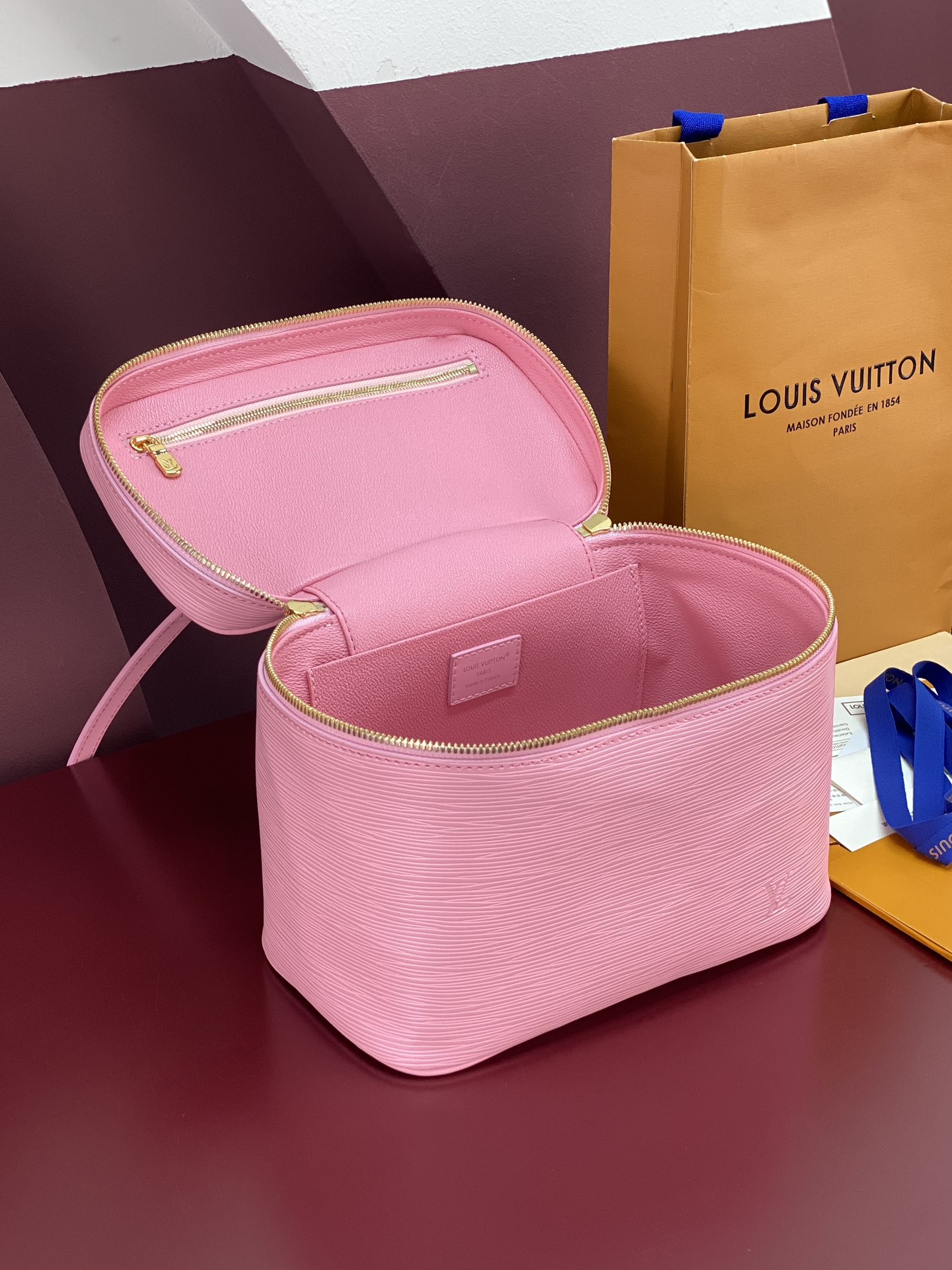 M25857粉色 大号！水波纹化妆包 当季新款 NICE NANO 化妆包 本款 Nice Nano 化