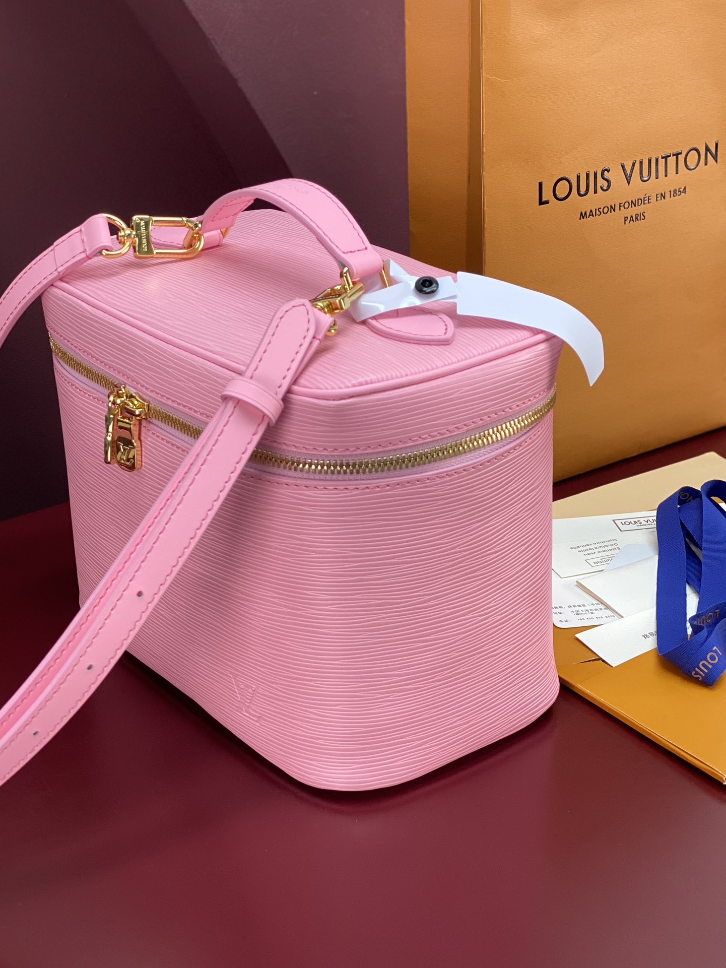 M25857粉色 大号！水波纹化妆包 当季新款 NICE NANO 化妆包 本款 Nice Nano 化