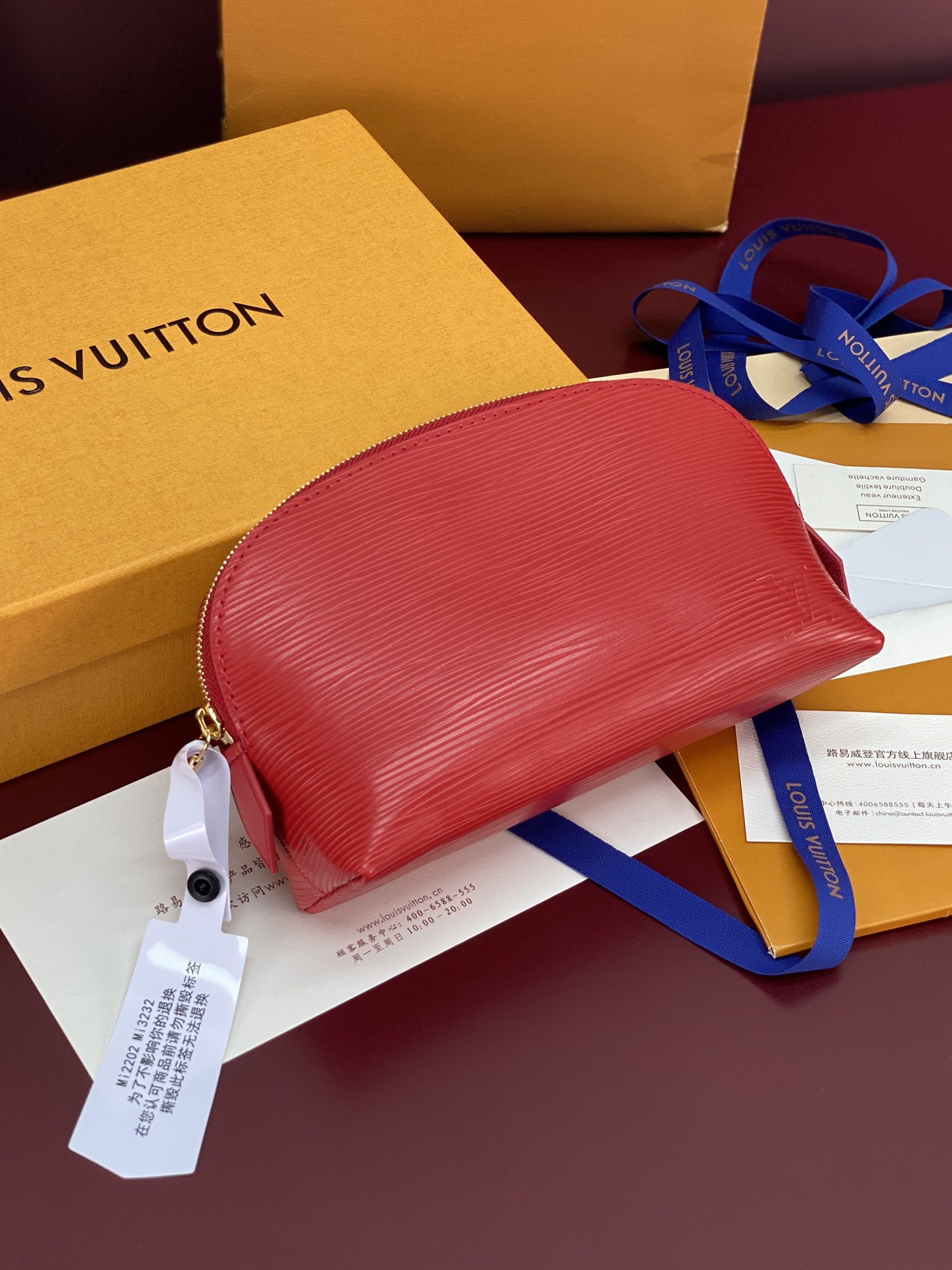 M15198粉 红色 水波纹化妆包 当季新款 POCHETTE COSMÉTIQUE 小号化妆包 本款 