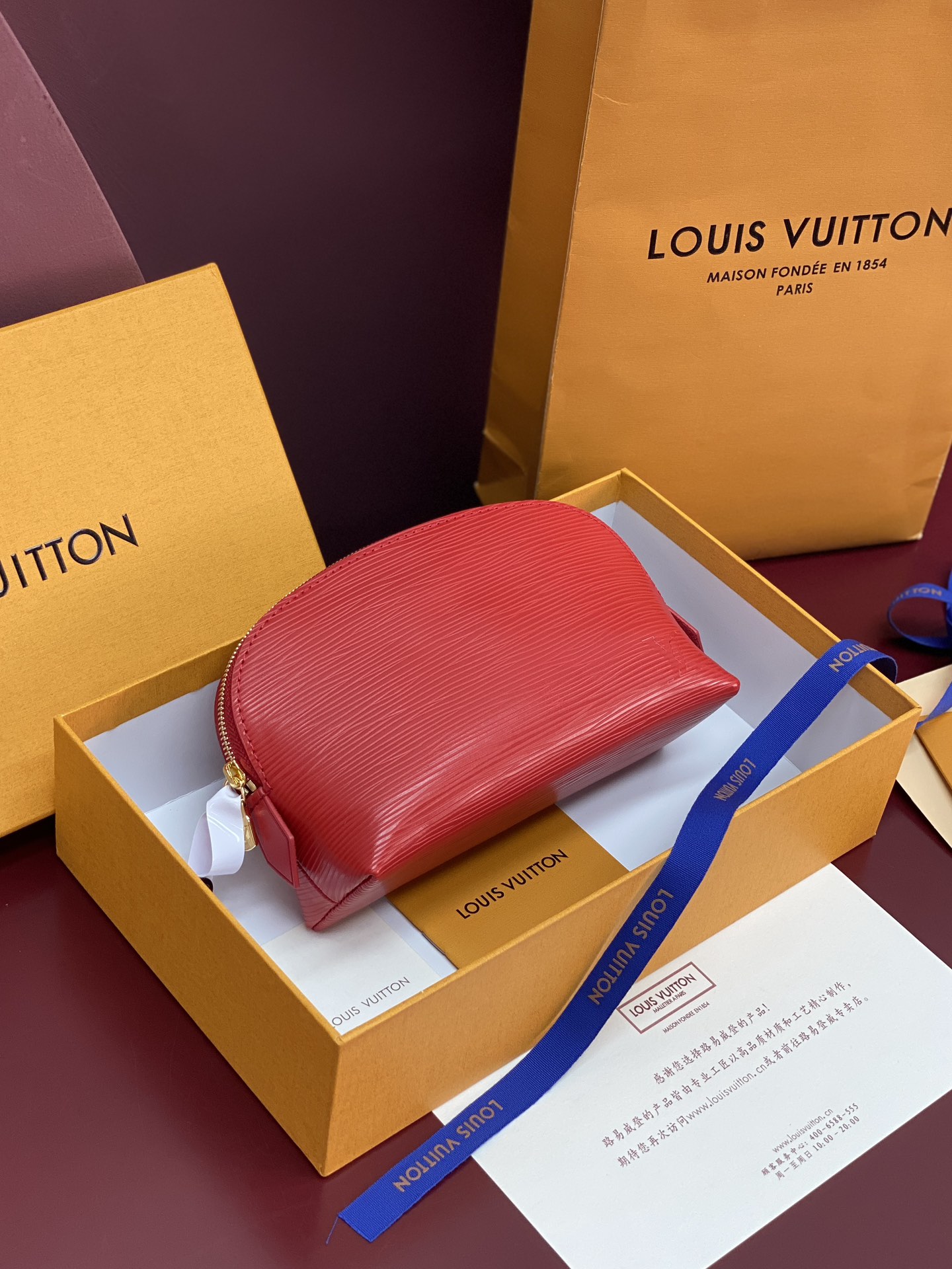 M15198粉 红色 水波纹化妆包 当季新款 POCHETTE COSMÉTIQUE 小号化妆包 本款 