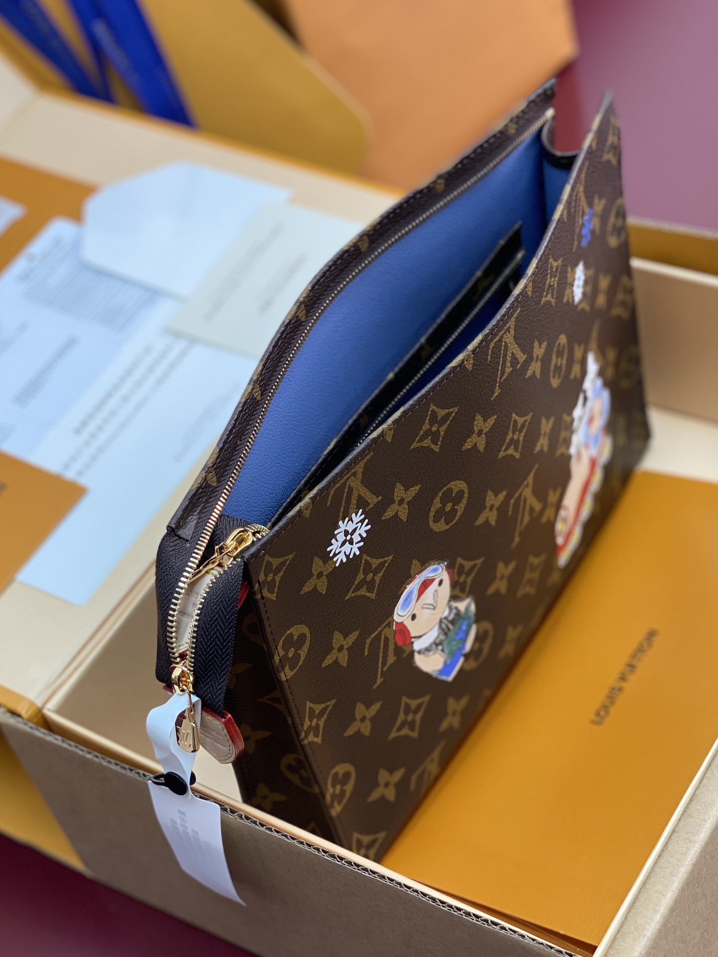 升级版本⚠️M15357丝印 圣诞款三件套 当季新款 TRIO 盥洗袋 本款盥洗袋取材 Monogram